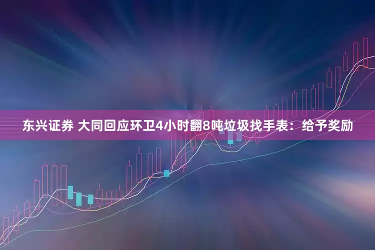 东兴证券 大同回应环卫4小时翻8吨垃圾找手表：给予奖励